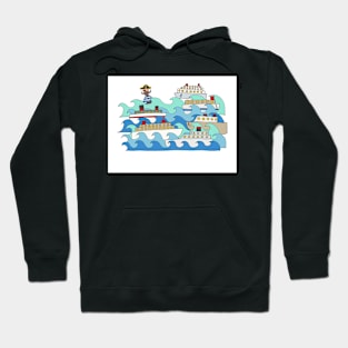 Pete the part-time pirate - ships Hoodie